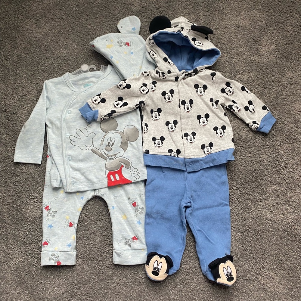 Disney baby boy clothes - pjs and sweatshirt/pants set